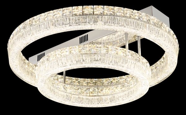 Globo 67387-60D - Plafoniera LED dimmerabile LAUREL LED/60W/230V trasparente+telecomando