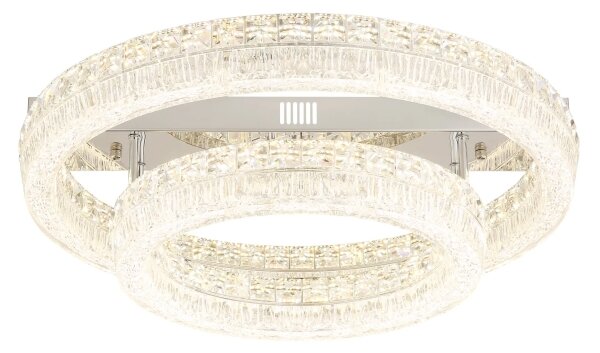 Globo 67387-60D - Plafoniera LED dimmerabile LAUREL LED/60W/230V trasparente+telecomando