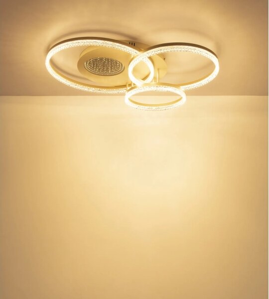 Globo 48480-40 - Plafoniera LED SANFORD LED/40W/230V 3000K 78x60 cm beige