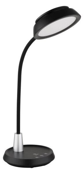 Globo 58496S - Lampada da tavolo dimmerabile a sfioramento KIRK LED/12W/230V, nero