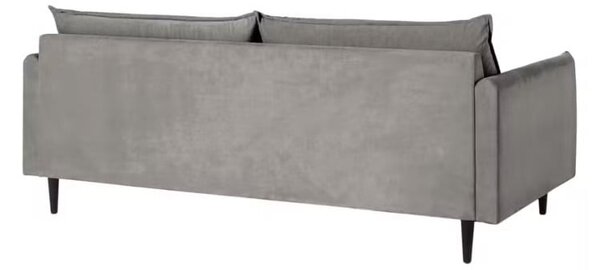 Divano grigio con rivestimento in velluto 203 cm Juli – Ropez