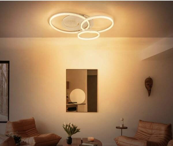 Globo 48480-40 - Plafoniera LED SANFORD LED/40W/230V 3000K 78x60 cm beige