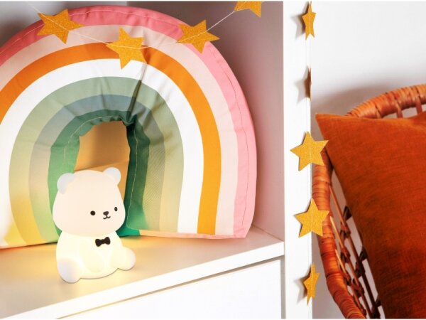 Globo 2870 - Lampada da notte per bambini ricaricabile e dimmerabile LED RGBW TEDDY LED/1W/5V 1200 mAh a forma di orso
