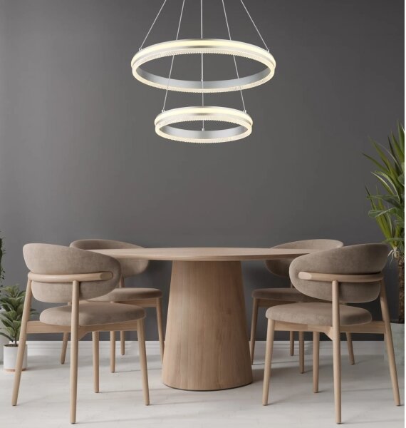 Globo 67377-60H - Lampada a sospensione dimmerabile con cavo FRANCINE LED/60W/230V+telecomando