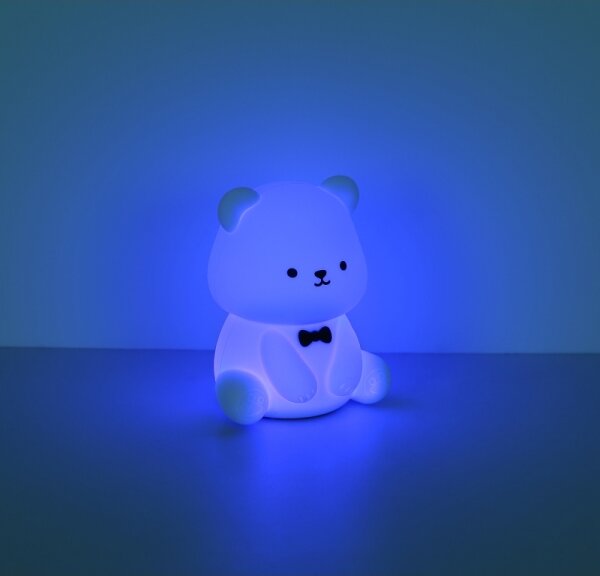 Globo 2870 - Lampada da notte per bambini ricaricabile e dimmerabile LED RGBW TEDDY LED/1W/5V 1200 mAh a forma di orso