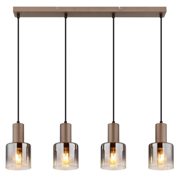 Globo 54318-4H - Lampadario a sospensione su cavo WALTON 4xE27/40W/230V