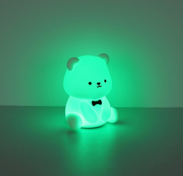 Globo 2870 - Lampada da notte per bambini ricaricabile e dimmerabile LED RGBW TEDDY LED/1W/5V 1200 mAh a forma di orso