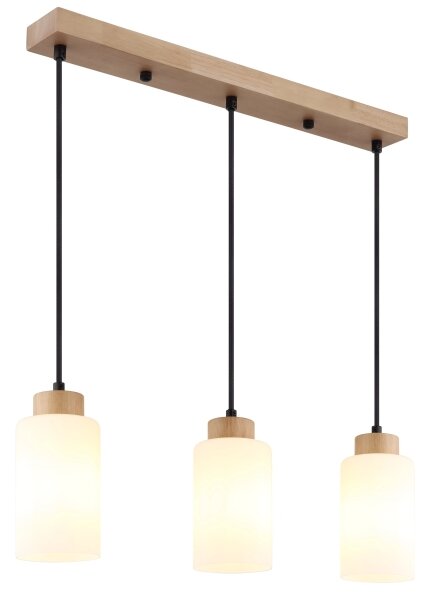 Globo 15977-3H - Lampadario a sospensione con cavo ROWENA 3xE27/60W/230V beige/bianco