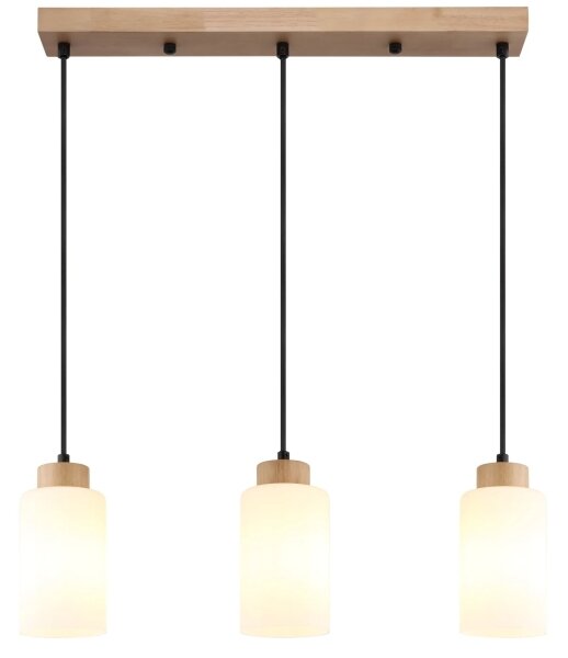 Globo 15977-3H - Lampadario a sospensione con cavo ROWENA 3xE27/60W/230V beige/bianco