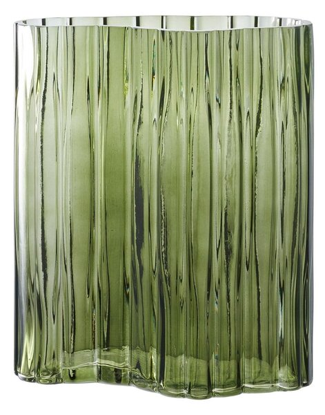 Vaso in vetro verde (altezza 26,5 cm) - House Nordic
