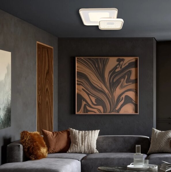Globo 48097-48 - Plafoniera LED dimmerabile MOSAIKO LED/48W/230V 50x50 cm+telecomando