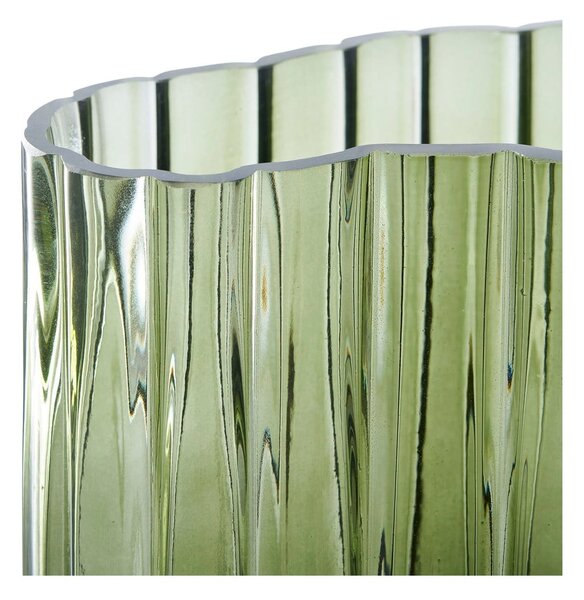 Vaso in vetro verde (altezza 26,5 cm) - House Nordic