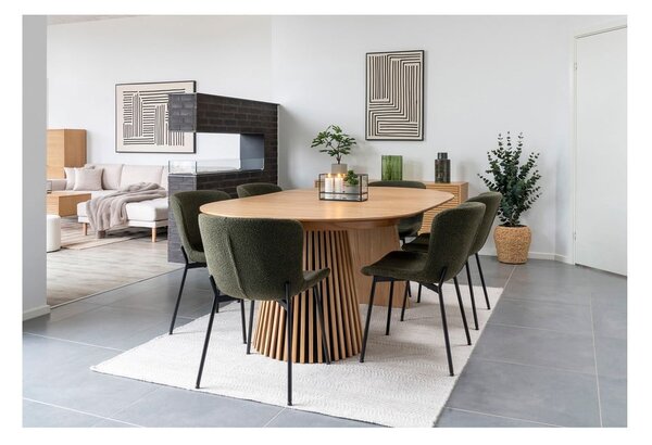 Vaso in vetro verde (altezza 26,5 cm) - House Nordic