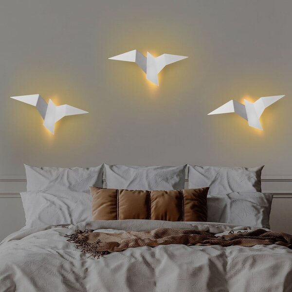 Lampada da parete LED bianca Pacali – Opviq lights