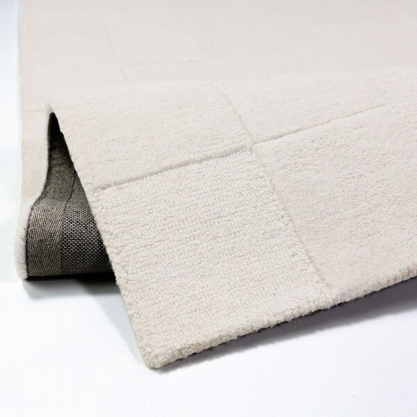 Tappeto avorio in lana tessuto a mano 200x290 cm Checkerboard – Flair Rugs