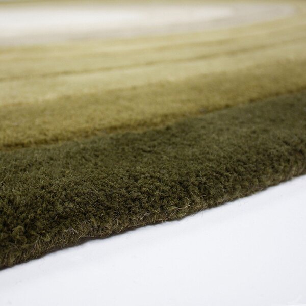 Tappeto verde in lana tessuto a mano 160x230 cm Puddle Ombre – Flair Rugs