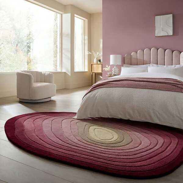Tappeto viola in lana tessuto a mano 160x230 cm Puddle Ombre – Flair Rugs