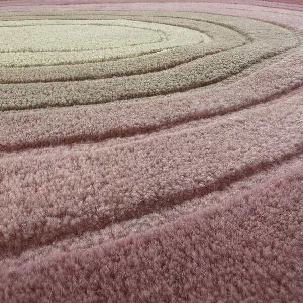 Tappeto viola in lana tessuto a mano 160x230 cm Puddle Ombre – Flair Rugs