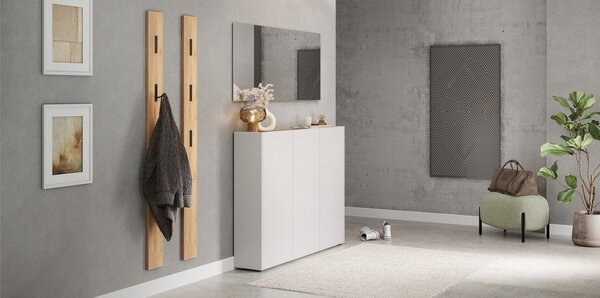 Armadietto color crema con effetto rovere 138x105x25 cm Libbiano – Germania