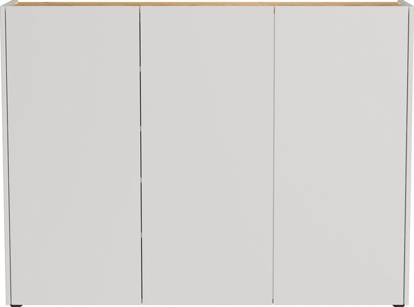 Armadietto color crema con effetto rovere 138x105x25 cm Libbiano – Germania