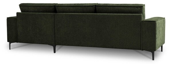 Divano angolare verde (con penisola a destra/con chaise lounge) con rivestimento in ciniglia Copenhagen – Scandic