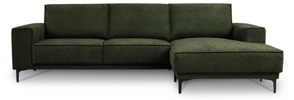 Divano angolare verde (con penisola a destra/con chaise lounge) con rivestimento in ciniglia Copenhagen – Scandic