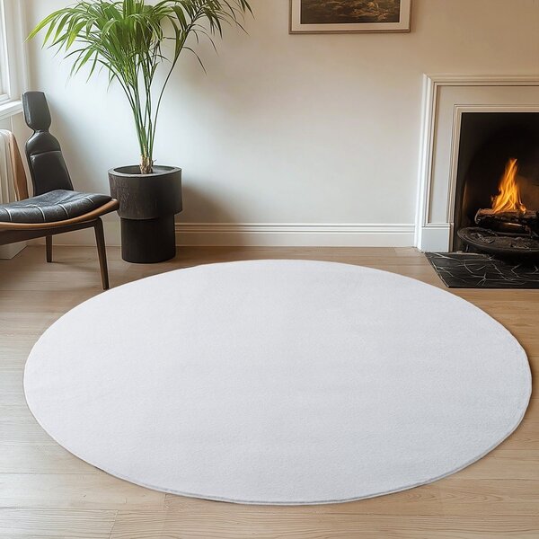 Tappeto rotondo bianco ø 160 cm Joy 1400 – Ayyildiz Carpets