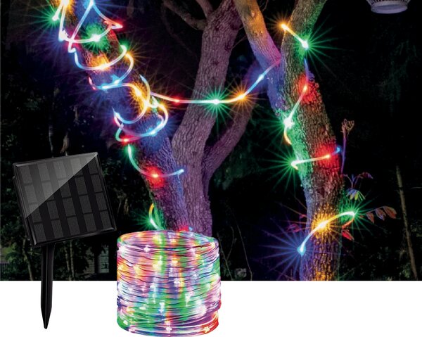 Tubo Luminoso 200 Led Multicolor luci decorative natalizie Solari