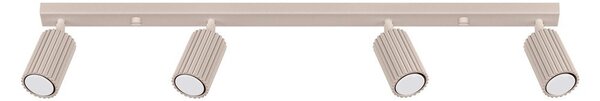 Faretto grigio tortora in metallo 6,5x81 cm Gleam – Sollux