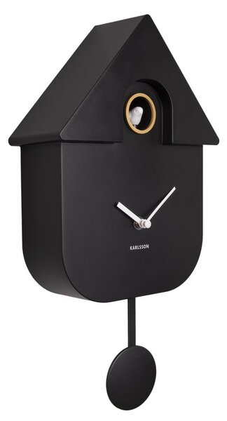 Orologio da parete nero , 21,5 x 41,5 cm Modern Cuckoo - Karlsson