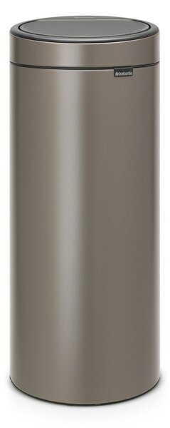 Bidone per rifiuti in acciaio grigio touch 30 l Touch Bin - Brabantia