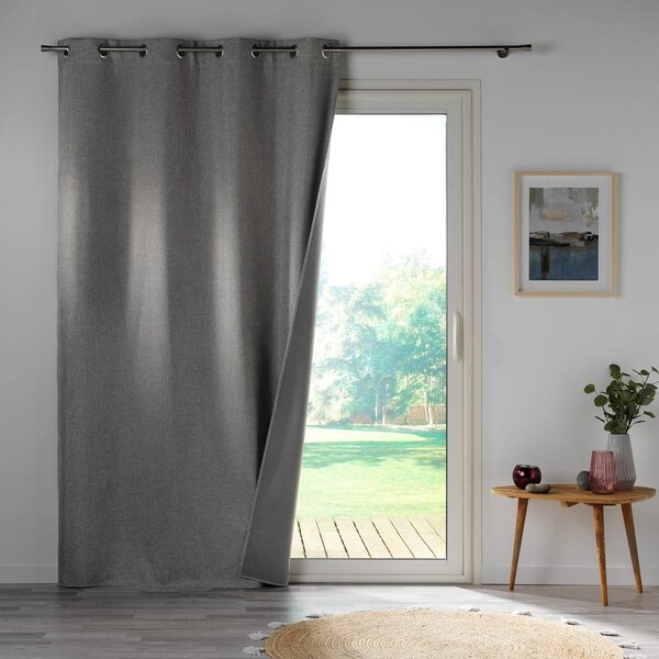 Tenda oscurante grigio chiaro 140x260 cm Crepuscule - douceur d'intérieur