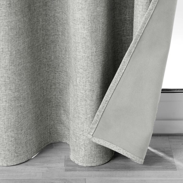 Tenda oscurante grigio chiaro 140x260 cm Crepuscule - douceur d'intérieur