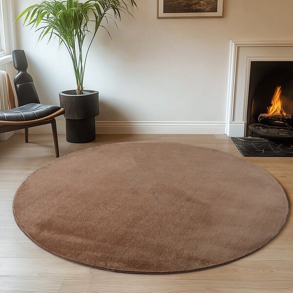 Tappeto rotondo marrone ø 160 cm Joy 1400 – Ayyildiz Carpets