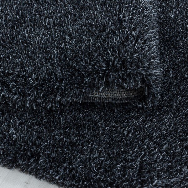 Tappeto rotondo color antracite ø 120 cm Fluffy – Ayyildiz Carpets