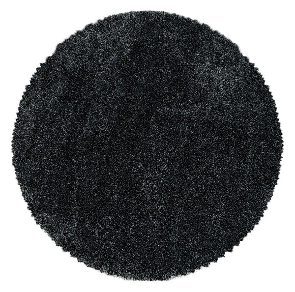 Tappeto rotondo color antracite ø 120 cm Fluffy – Ayyildiz Carpets