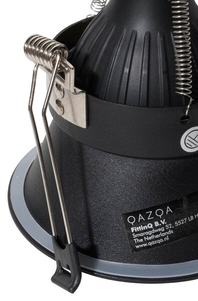 Set di 6 faretti da incasso moderni neri con oro GU10 70mm IP44 - Dept