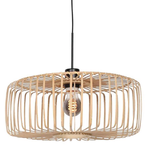 Steinhauer Lampada a sospensione Sparkled Light, dimmerabile, Nero, Soggiorno / Sala da pranzo, bambù, Lampada a sospensione