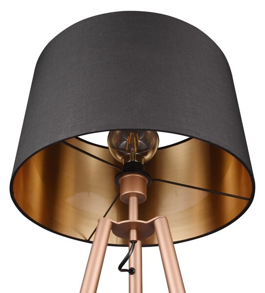 Lampada da terra marrone con ripiano (altezza 152 cm) Colette - Trio