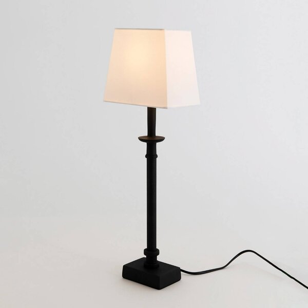Holländer Lampada da tavolo PALMARIA, Nero, Soggiorno / Sala da pranzo, Alluminio, Lampada da tavolo