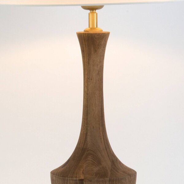 Holländer Lampada da tavolo SUBASIO, Legno scuro, Soggiorno / Sala da pranzo, Legno, Lampada da tavolo