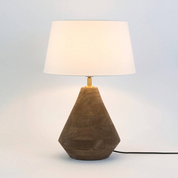 Holländer Lampada da tavolo CAPANNE, Legno scuro, Soggiorno / Sala da pranzo, Legno, Lampada da tavolo