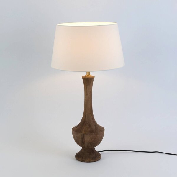 Holländer Lampada da tavolo SUBASIO, Legno scuro, Soggiorno / Sala da pranzo, Legno, Lampada da tavolo