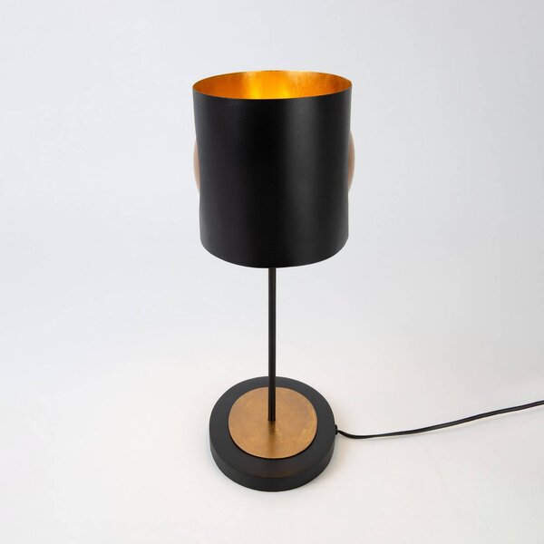 Holländer Lampada da tavolo AURORA OVAL, Nero, Soggiorno / Sala da pranzo, Metallo, Moderno, Lampada da tavolo