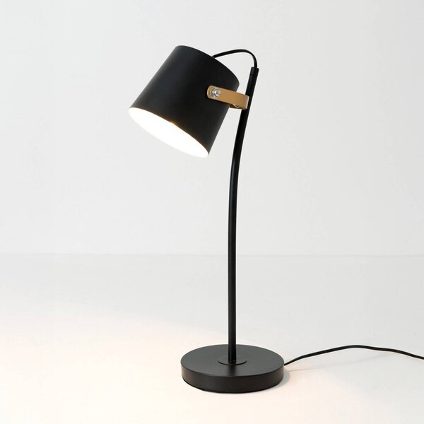 Holländer Lampada da tavolo ESPERTO, Nero, Soggiorno / Sala da pranzo, Metallo, Lampada da tavolo