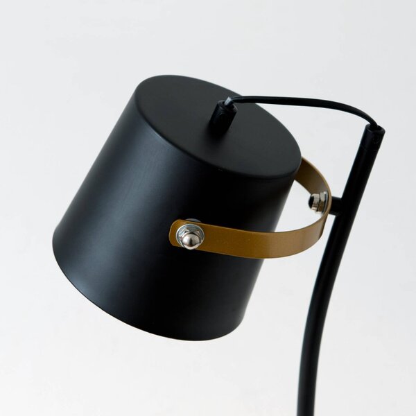 Holländer Lampada da tavolo ESPERTO, Nero, Soggiorno / Sala da pranzo, Metallo, Lampada da tavolo
