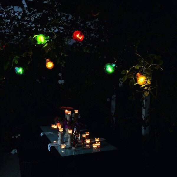 Konstsmide Christmas Catena luminosa LED Biergarten 20 luci colorate