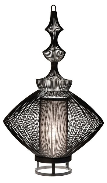 Lampade da tavolo Forestier, Opium, Nero, Soggiorno, Metallo, Design