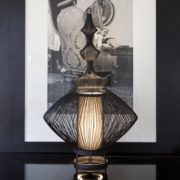 Lampade da tavolo Forestier, Opium, Nero, Soggiorno, Metallo, Design