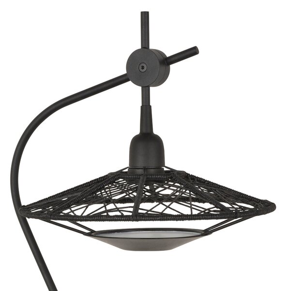 Lampade da tavolo Forestier, Carpa, Nero, Camera da letto, Tessuto / Tessile, Design
